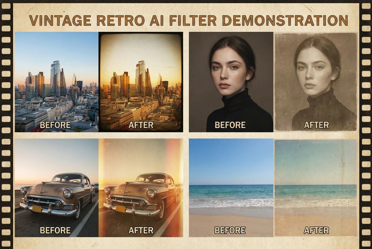 糖心VlogAI复古滤镜创作工具演示